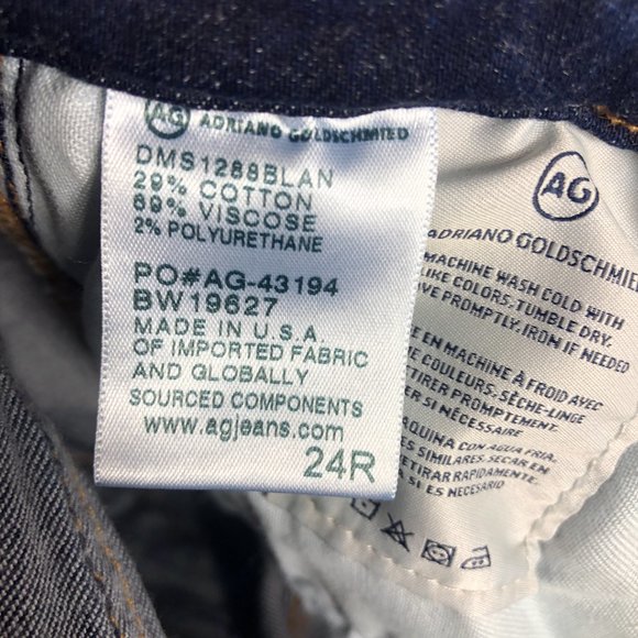AG Adriano Goldschmied Jean Women 24 Regular The Legging Super Skinny Blue Denim - Picture 8 of 16